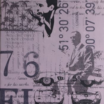 Schilderij getiteld "James 76" door Florian Arendt, Origineel Kunstwerk, Acryl