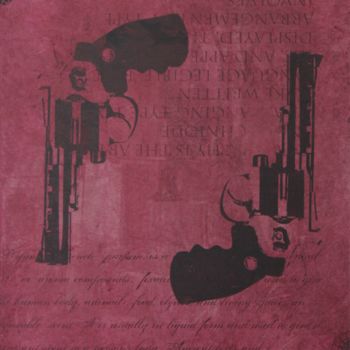 Pintura intitulada "Red Guns" por Florian Arendt, Obras de arte originais, Acrílico