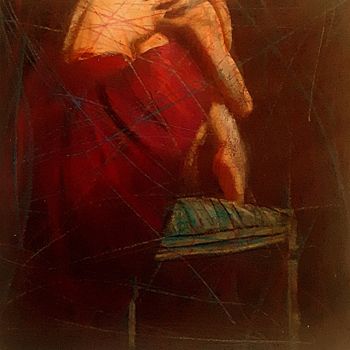 Pittura intitolato "Mi manchi" da Fabrizio Avena, Opera d'arte originale, Pastello