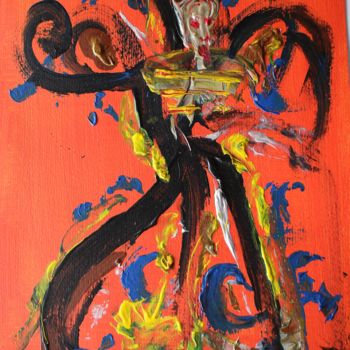 Painting titled "DISTURBED HUMAN" by Florence Ducanchez, Original Artwork, Acrylic