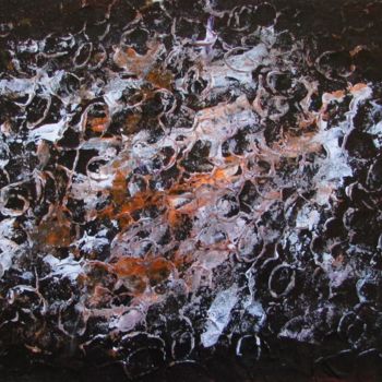 Painting titled "Night sky - Nachthi…" by Eva Fazakas, Original Artwork, Acrylic