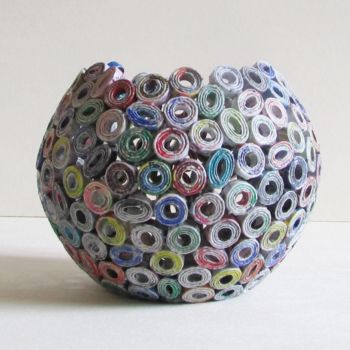 Design titled "Recycling Korb aus…" by Eva Fazakas, Original Artwork, Objects
