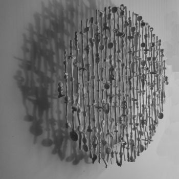 Sculpture intitulée "Au Commencement - 60" par Françoise Goirand, Œuvre d'art originale, Céramique