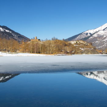 Fotografía titulada "Lac de montagne" por Francis Hervé, Obra de arte original, Fotografía digital