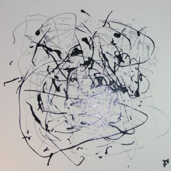 Pittura intitolato "Interconnexion" da F-Red, Opera d'arte originale, Olio