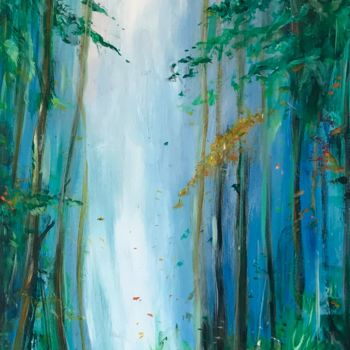 Schilderij getiteld "forest.jpg" door F2l0, Origineel Kunstwerk, Acryl