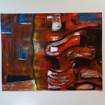 Painting titled "Conversation intéri…" by Ital'A, Original Artwork, Acrylic
