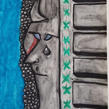 Картина под названием "Sombres couleurs du…" - Ital'A, Подлинное произведение искусства, Пастель