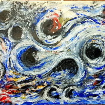 Painting titled "Rouleaux" by Ital'A, Original Artwork, Acrylic
