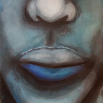 Painting titled "Demi bleus" by Ital'A, Original Artwork, Acrylic
