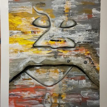 Painting titled "Fendre l'armure" by Ital'A, Original Artwork, Acrylic