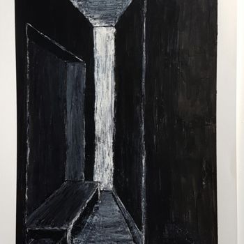 Peinture intitulée "Couloir du passé" par Ital'A, Œuvre d'art originale, Acrylique