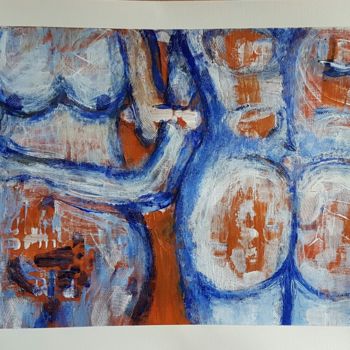 Painting titled "Désaccord" by Ital'A, Original Artwork, Acrylic
