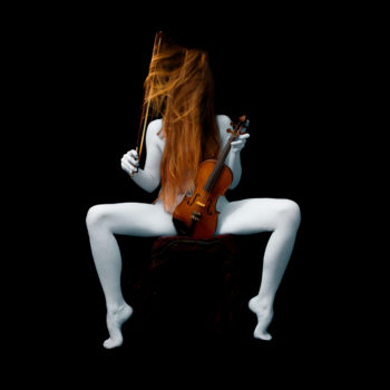 Fotografia intitolato "Le Violon Absolu" da Fab Le Blanc, Opera d'arte originale, Fotografia digitale