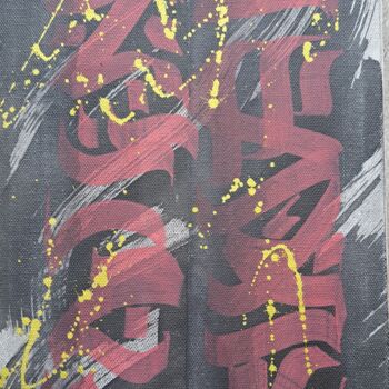 Peinture intitulée "Riot" par Fab Rtr, Œuvre d'art originale, Acrylique Monté sur Châssis en bois