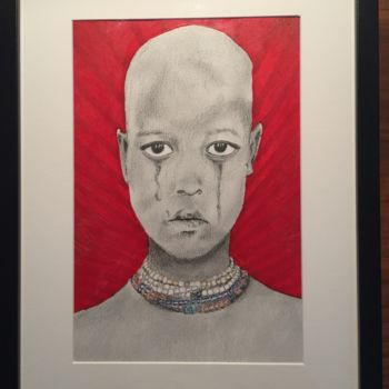 Dessin intitulée "Sad" par F2l, Œuvre d'art originale, Crayon