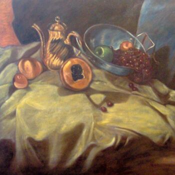 Painting titled "bodegon grande" by Fabian Guerrero, Original Artwork