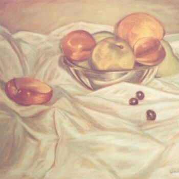 Peinture intitulée "fruits" par Fabian Guerrero, Œuvre d'art originale