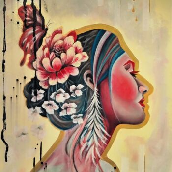 Pintura titulada "Primavera" por Fabiana Crecco, Obra de arte original, Oleo Montado en Bastidor de camilla de madera