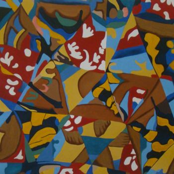 绘画 标题为“"Revendo Gauguin"” 由Fabiana Lorentz, 原创艺术品, 丙烯