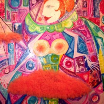 Pintura intitulada "La Equilibrista  (L…" por Fabiana Basso, Obras de arte originais