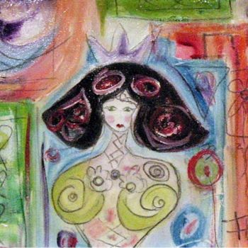 Pintura intitulada "Mi bonita Nina (Ma…" por Fabiana Basso, Obras de arte originais