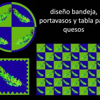 Digital Arts με τίτλο "diseños para bandej…" από Fabiana Flores Prieto, Αυθεντικά έργα τέχνης