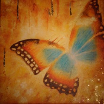 Painting titled "papillon" by Fabie, Original Artwork