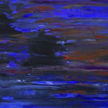 Peinture intitulée "Etretat, la tempête" par Fabien Fregona, Œuvre d'art originale