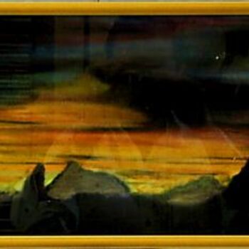 Peinture intitulée "L'aube" par Fabien Fregona, Œuvre d'art originale