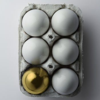 Photographie intitulée "golden egg" par Fabien Viaut-Noblet, Œuvre d'art originale