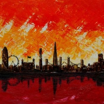 Peinture intitulée "london.jpg" par Fabienne Ariaspetit, Œuvre d'art originale