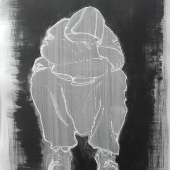 Рисунок под названием "Sorrow" - Fabienne Bara, Подлинное произведение искусства, Акрил Установлен на картон