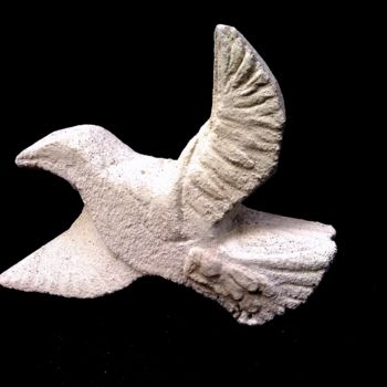 Sculpture intitulée "colombe, élément d'…" par Fabienne Deguines, Œuvre d'art originale