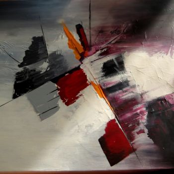 Painting titled "abstraction" by Fabienne Lethenet, Original Artwork
