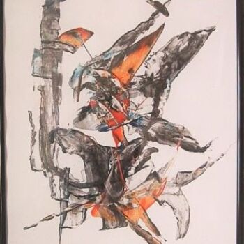 Pintura intitulada "Art Abstrait (11111…" por Fabienne Letondeur, Obras de arte originais, Acrílico Montado em Cartão
