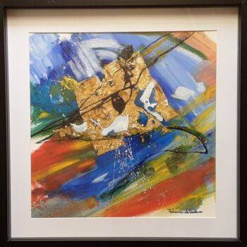 Painting titled "Voyage Dans L'Abstr…" by Fabienne Letondeur, Original Artwork, Acrylic