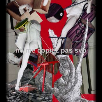 Digital Arts titled "Elle et Lui" by Fabienne Manunza, Original Artwork, Collages