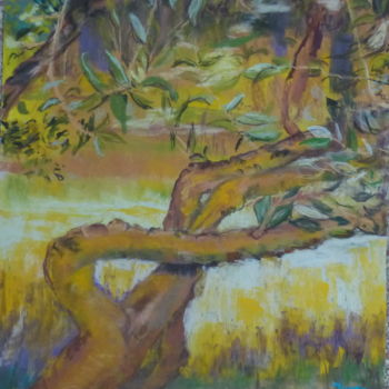 Peinture intitulée "olivier.jpg" par Munro, Œuvre d'art originale, Pastel