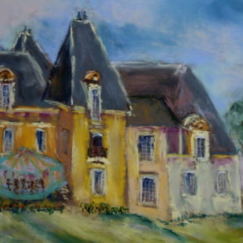 Schilderij getiteld "Chateau de Ligoure" door Munro, Origineel Kunstwerk, Anders