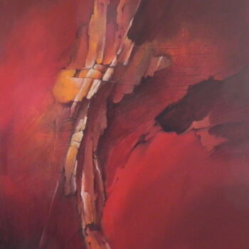 Painting titled "Fragmentation" by Fabienne Quinsac, Original Artwork, Acrylic