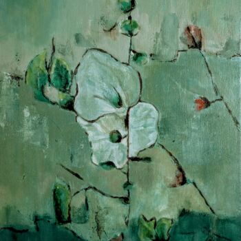 Peinture intitulée "Fleurs sauvages" par Fabienne Rattier, Œuvre d'art originale, Huile