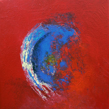 Malerei mit dem Titel "Rouge n°7" von Fasi, Original-Kunstwerk, Acryl
