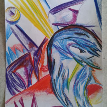 Dessin intitulée "Dessin création 34…" par Fabienne Thebault, Œuvre d'art originale, Crayon