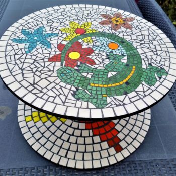 Design titled "La Salamandre" by Fabienne Bar, Original Artwork, Mosaic