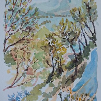 绘画 标题为“Aix en Provence, la…” 由Vincent Dumolard, 原创艺术品, 水彩