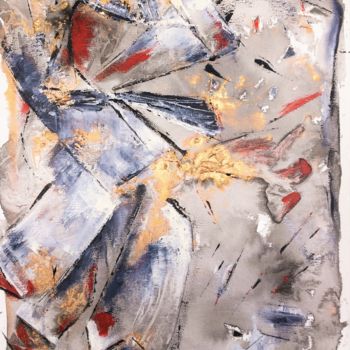 Pittura intitolato "KIMONO" da Fabienne Pasquier Treuillet, Opera d'arte originale, pigmenti Montato su Telaio per barella i…