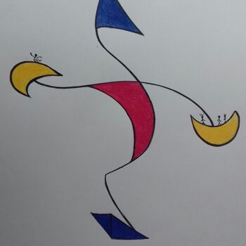 Dessin intitulée "A Balança 3x1" par Fábio Francisco Silva, Œuvre d'art originale, Crayon
