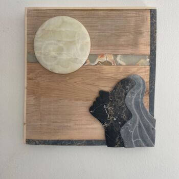 "Guarda che Luna" başlıklı Heykel Fabio Di Giacomo tarafından, Orijinal sanat, Taş