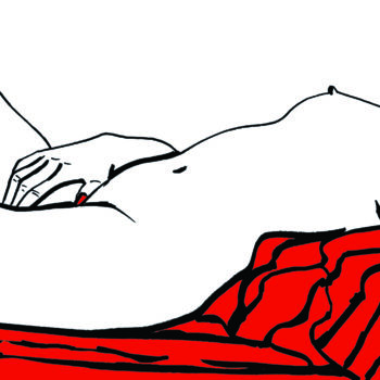 Dessin intitulée "Passion (Red)" par Fabio Alessandro Marchese, Œuvre d'art originale, Autre